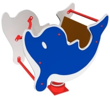 Качалка на пружине Дельфин КЧ046 для детской площадки