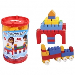 Конструктор из 40 деталей Pilsan Jumbo Magic Blocks (03-216-T), фото 1