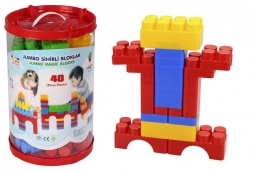 Конструктор из 40 деталей Pilsan Jumbo Magic Blocks (03-216-T), фото 2
