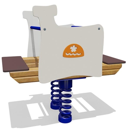 Качели-балансир на пружине Печка 04522 для детской площадки, фото 1