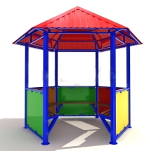 Уличная беседка 3000 профлист для парков и дворов Уличная беседка 3000 профлист для парков и дворов