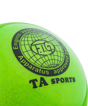 Мяч для художественной гимнастики RGB-102, 19 см, зеленый, с блестками Мяч для художественной гимнастики RGB-102, 19 см, зеленый, с блестками