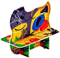 Скамейка детская Граффити МФ 41.01.02-01, фото 2 Скамейка детская Граффити МФ 41.01.02-01, фото 2