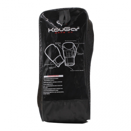 Перчатки боксерские KouGar KO400-12, 12oz, черный, фото 4