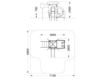 МФ 4.122 Военный вертолет с горкой Н=700 мм