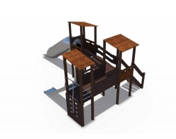 Игровой комплекс Миндаль (горка Н-1200 и 1500) ДИО 10014, фото 2