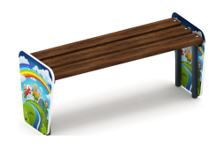 Скамейка детская Солнышко - МФ 41.01.03-И1, фото 1 Скамейка детская Солнышко - МФ 41.01.03-И1, фото 1