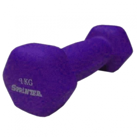 Гантель 4кг металл в Неопреновой антискользящей оболочке, фото 1