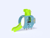 МФ 4.13 Подводная лодка с горкой Н=700 мм