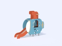 МФ 4.13 Подводная лодка с горкой Н=700 мм