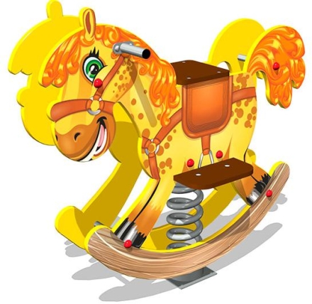 Качалка на пружине Пони У2 КЧ072 для детской площадки, фото 1