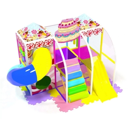 Детский игровой лабиринт «Сладкий островок» 8,2 м² (4,65*2,35*2,5м), фото 1