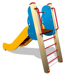 Детская горка Волна Г049 H=950 для игровых площадок, фото 2