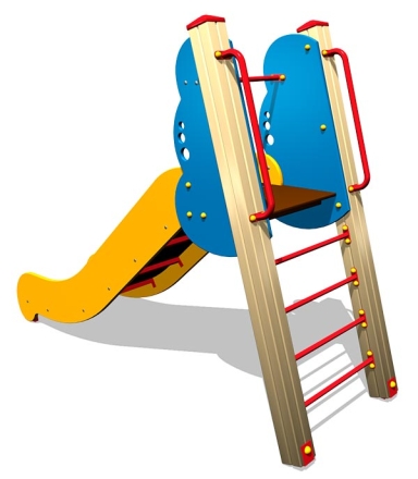 Детская горка Волна Г049 H=950 для игровых площадок, фото 2
