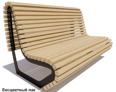 Скамейка парковая Лондон, Лиственница 3 м, фото 2