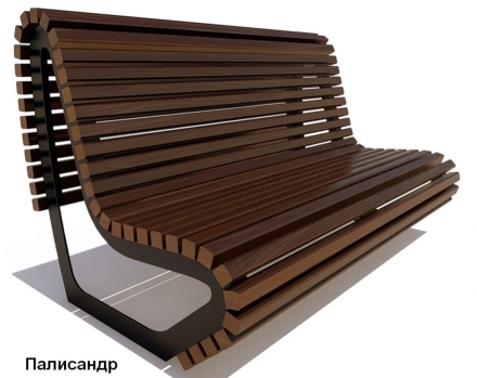 Скамейка парковая Лондон, Лиственница 3 м, фото 1