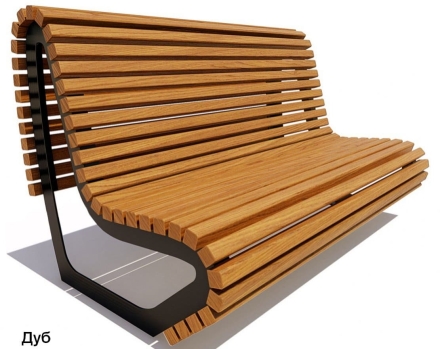 Скамейка парковая Лондон, Лиственница 3 м, фото 4