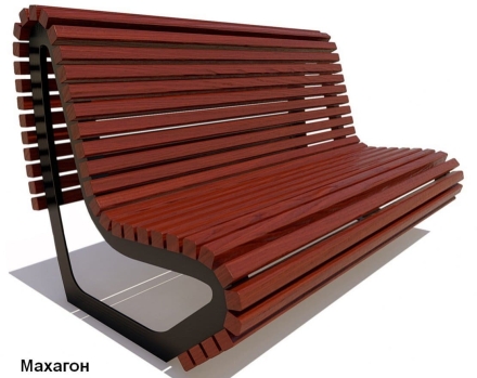 Скамейка парковая Лондон, Лиственница 3 м, фото 5