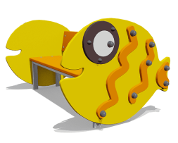 Скамейка детская Рыбка ВСТ 2291 для игровой площадки