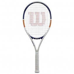 Ракетка б/т Wilson Roland Garros Elite 21, арт. WR029610H, для дет.5-6лет,алюм.,со струн, сине-оранж