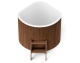 Купель CORNER 130 SMALL (термоберёза) 1