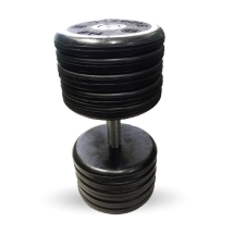 Гантель Barbell 55 кг классик с вращающейся ручкой хром