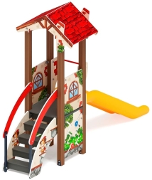 В гостях у сказки горка пластиковая Н 900 ДИК 1.05.01-22, фото 2