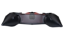 Gladiator D 450 AL PROFESSIONAL D Красно-черный моторная лодка ПВХ Алюминиевый пайол