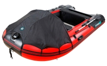 Gladiator D 450 AL PROFESSIONAL D Красно-черный моторная лодка ПВХ Алюминиевый пайол