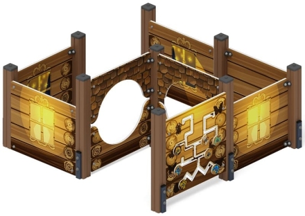 Лабиринт Кубик 1 (эко) МФ 20.01.01-02, фото 1