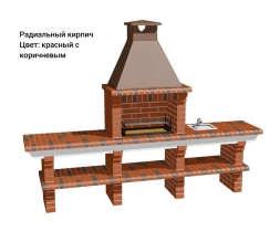 Печь Аристократ 710 Прямоугольный кирпич желтый, фото 6