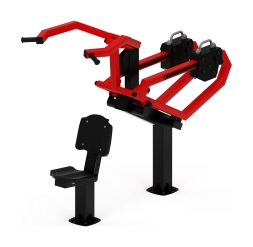 Тяга верхняя с переменной нагрузкой (красный) - Уличный тренажер - СТ 036-11, фото 4