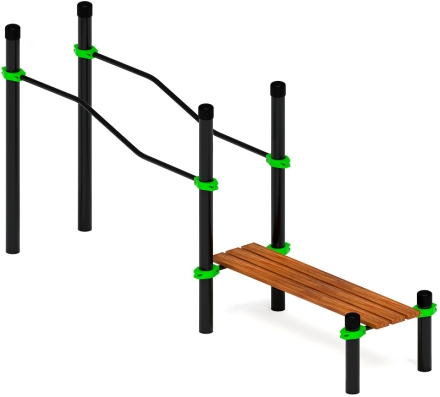 Воркаут ЛОВ 89 зеленый ВТ 101.23-02, фото 1