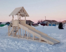 Зимняя горка TORUDA Север wood-5 (скат 5 м)