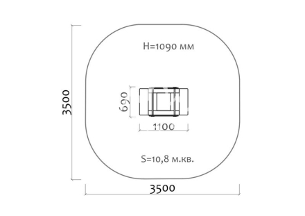 Качели-балансир на пружине Лягушка 04519 для детской площадки, фото 3