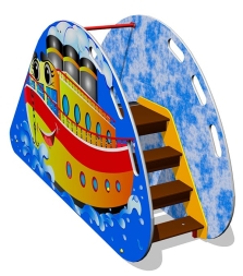 Детская горка Пароходик Г032 H=650 для игровых площадок, фото 2