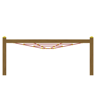 Квадратная сетка для детских игровых комплексов батут F-0252-4w, фото 2