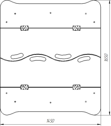 Песочница Romana 057.36.00 с крышкой для детской площадки, фото 8