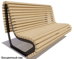 Скамейка парковая Лондон, Лиственница 2,5 м, фото 2