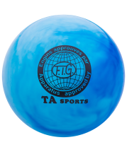 Мяч для художественной гимнастики RGB-101, 19 см, синий/белый Мяч для художественной гимнастики RGB-101, 19 см, синий/белый