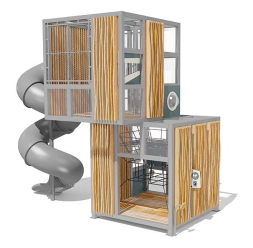 Игровой комплекс Эко Кубус VST 4504/2 для детской площадки, фото 2