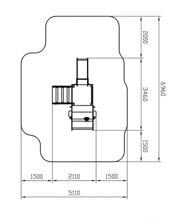 Машинка (оранжевый) тип 4 - ДИК 1.03.1.04-01 - Игровой комплекс H=750, фото 6