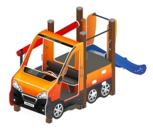 Машинка (оранжевый) тип 4 - ДИК 1.03.1.04-01 - Игровой комплекс H=750