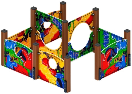 Лабиринт Кубик 1 (граффити) МФ 20.01.01-10, фото 3