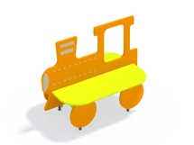 МФ 1.201 Лавочка со спинкой Паровозик