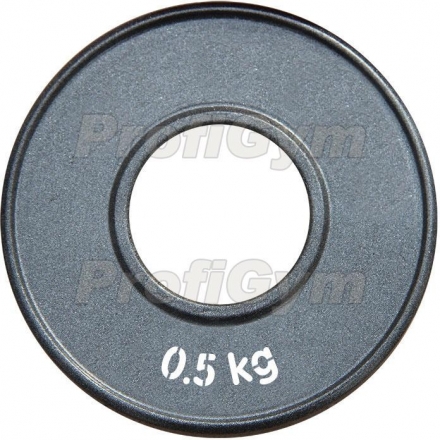 Диск стальной «Powerlifting» с полимерным покрытием, 0,5 кг ДПЛ-0,5 , фото 1