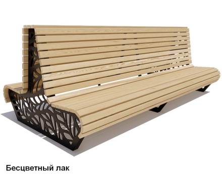 Скамейка уличная Ялта, Лиственница 3 м, фото 2