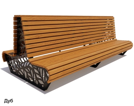 Скамейка уличная Ялта, Лиственница 3 м, фото 3