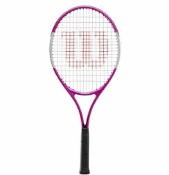 Ракетка б/т Wilson Ultra Pink21 GR00000, арт.WR028010U,для дет. 5-6лет, алюминий, со струн., роз-бел