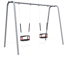 Качели двойные со спинкой Romana 108.58.00-01 для детской площадки